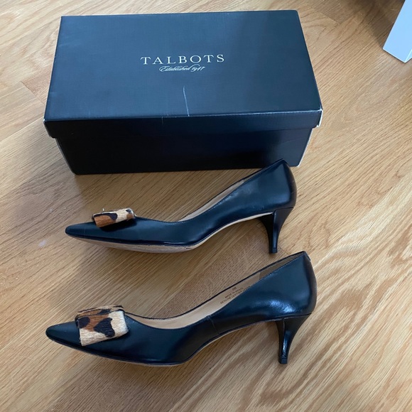 Talbots Dahlia Calf Hair Bow Mini Heel - Picture 10 of 10